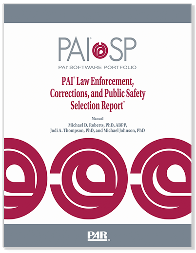 Photo of PAI ®  Law Enforcement, Corrections, and Public Safety Selection Report ™